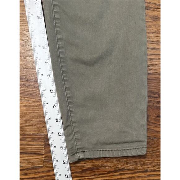 Buffal David Bitton Khaki Pants Green Womens 8/29 Havana High Rise Stretch Ankle - Picture 5 of 8